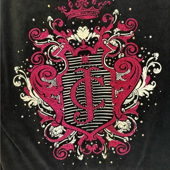 Juicy Couture Velvet Zip-Up Hoodie – Size XL Y2K | Rare | Velour | Rhinestones👑 - Picture 14 of 17